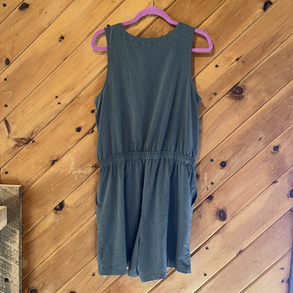 Stylus Gray Sleeveless Romper Casual Summer Lightweight Casual Chic - Picture 5 of 5